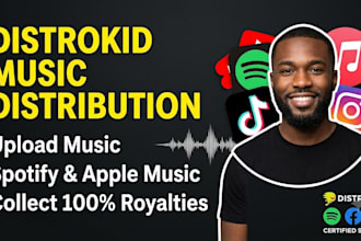 upload and distribute your music on distrokid to spotify apple music