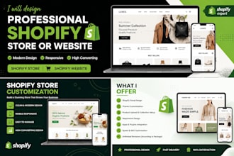 design a professional shopify store or shopify website