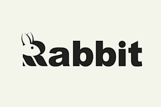 design a clean text, lettering or typography logo