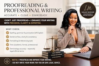 proofread all professional submissions