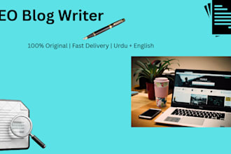 write SEO blog articles and website content in english and urdu