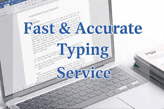 fast typing and data entry