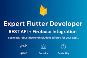 integrate rest API and firebase in flutter app