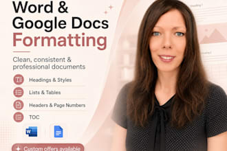 professionally format your word or google docs document