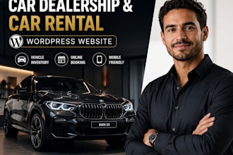 build a modern car dealership and car rental website using wordpress