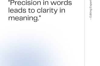 proofread and edit your text for grammar and clarity