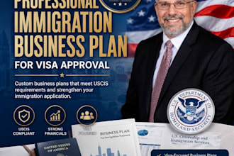 write a professional immigration business plan for visa approval