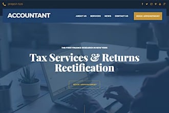 build squarespace accountant website CPA bookkeeping website tax service site