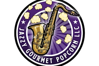 design awesome popcorn logo for your business