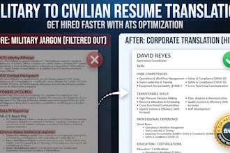 write a military to civilian resume