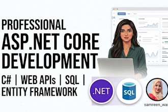 build web applications using c sharp asp dotnet core and sql server