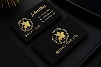 do vista print, moo, gold foil business card