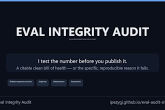 audit your ai benchmark or llm eval numbers for statistical validity