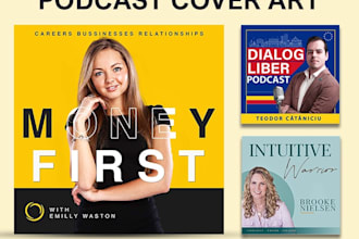 podcast cover art or podcast logo designer