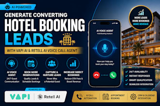 generate converting hotel booking leads with vapi ai retell ai voice call agent