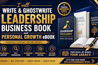 write and ghostwrite leadership business book and personal growth ebook