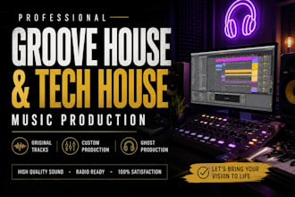produce a professional tech house track with a powerful groove