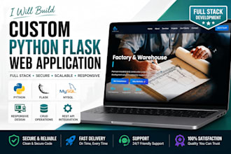build a custom python flask web application with mysql