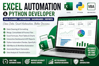 build custom excel automation and workflow solutions