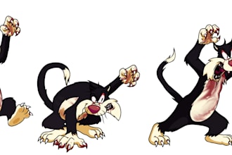 creat an fnf character with animation