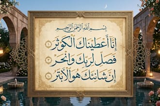 create ai islamic calligraphy art