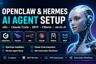 setup n8n openclaw hermes agent jarvis ai voice codex obsidian mcp claude code