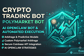 create crypto trading bot, polymarket bot, coinbase bot, ai openclaw bot