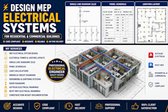 design mep electrical systems for residential and commercial buildings