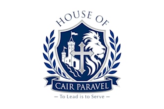 create a custom heraldic crest, shield, coat of arms or emblem logo