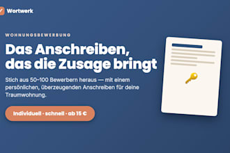 write your german apartment application letter wohnungsbewerbung anschreiben