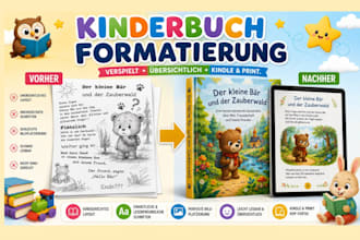 ich formatiere dein kinderbuch für kindle und print