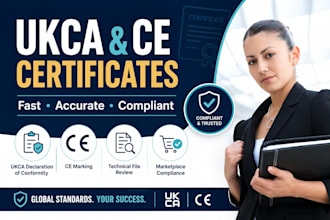 create your ukca and ce declaration of conformity certificate