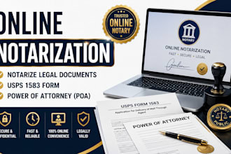 online notarization, notarize legal documents, usps 1583 form, poa