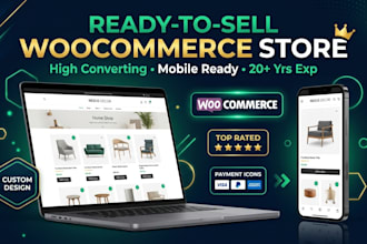 build a ready to sell woocommerce online store with premium theme