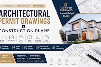 design architectural permit drawings and construction plans