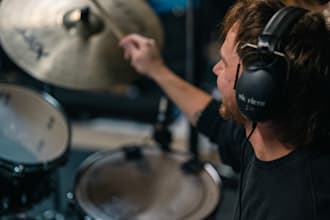 record acoustic drums with high studio quality