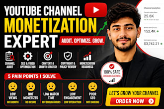 audit and optimize your youtube channel for monetization