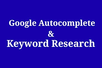 google autocomplete, autosuggestion for keyword research