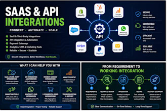 set up saas API and third party platform integrations