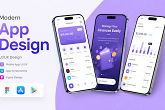design app screenshots mobile app UI UX app store google play figma