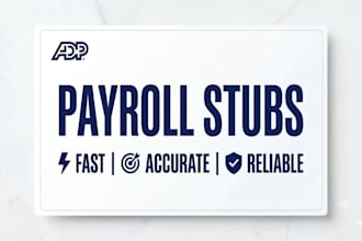 do stubs, form w2, 1040 and 1099 urgent fast
