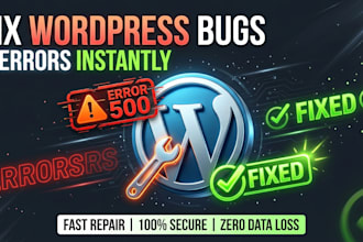 fix any wordpress bug, error, or issue instantly