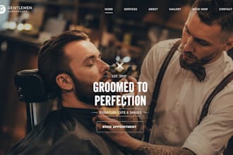 design wix hair salon website beauty salon booking website