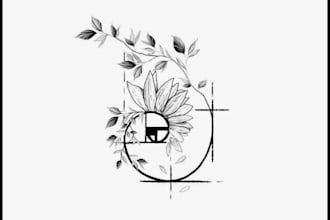 draw hand drawn pencil logo sketch