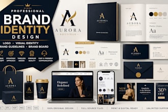 design timeless brand identity,visual identity, brand guidelines and brand board
