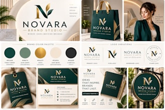 design timeless brand identity,visual identity, brand guidelines and brand board