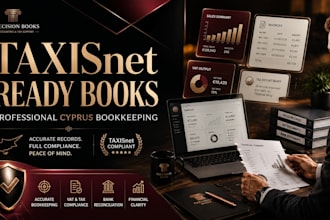 reconcile cyprus bookkeeping and form financial statement for taxisnet filing