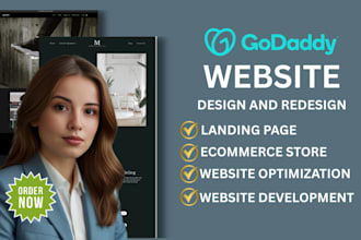 build godaddy website redesign godaddy website development and develop godaddy