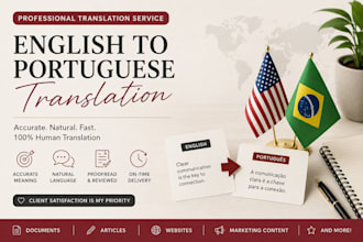 quickly and accurately translate texts into portugues