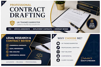 draft and review professional business contracts